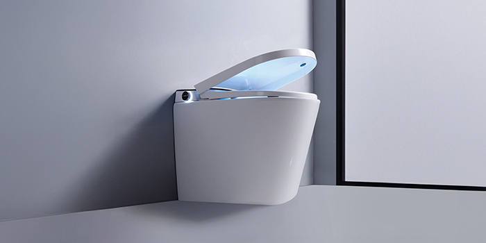 Intel E Bidet Smart Toilet with hygienic cleaning nozzles 